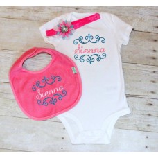 Body Suit with Matching Bib